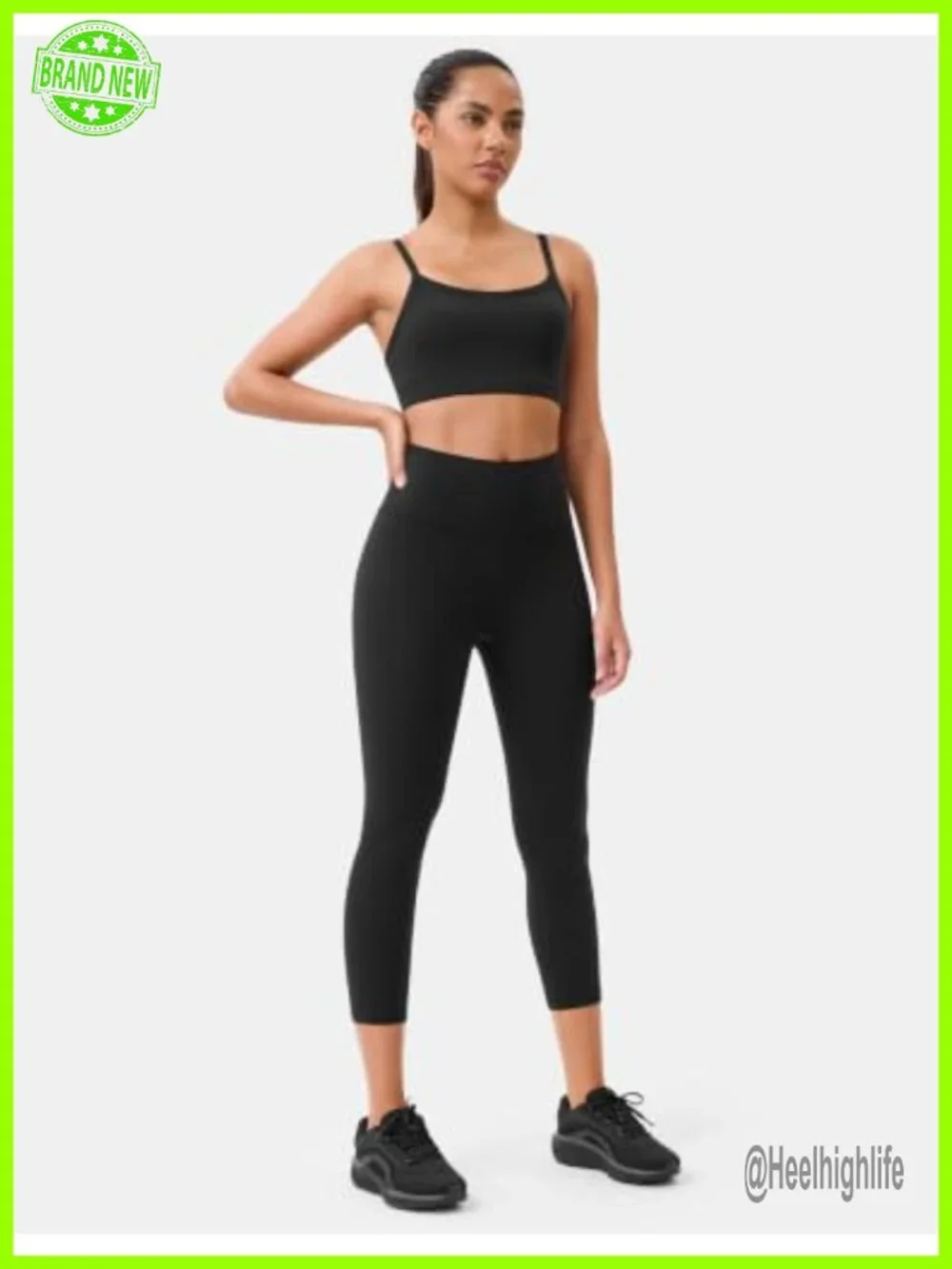 Seamless Front High Waist Capri Leggings 21